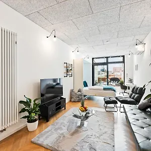 Lit Living - Luxus Loft - Box Spring - Air Con - Bbq - Panorama Apartment City Airport Mannheim